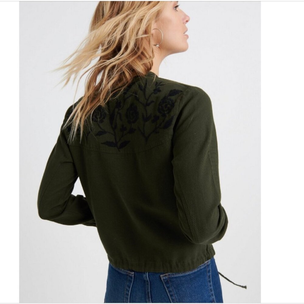 Lucky Brand Embroidered Utility Jacket Size Small - Picture 3 of 11